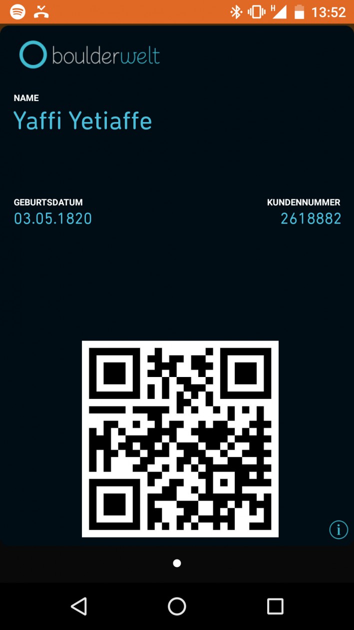 QR Code Ankündigung