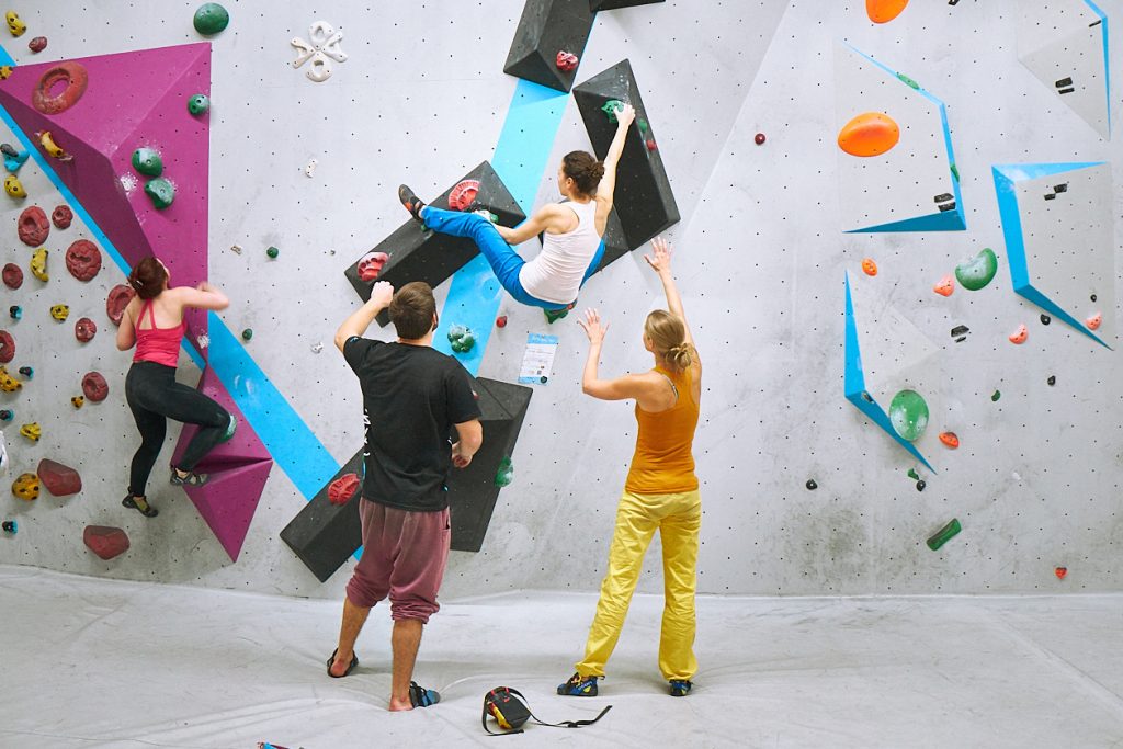 Tech-Session in der Boulderwelt Frankfurt Event für mehr Technik beim Bouldern