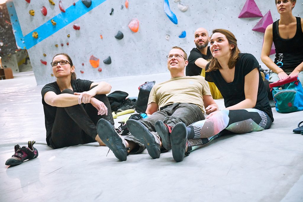 Tech-Session in der Boulderwelt Frankfurt Event für mehr Technik beim Bouldern