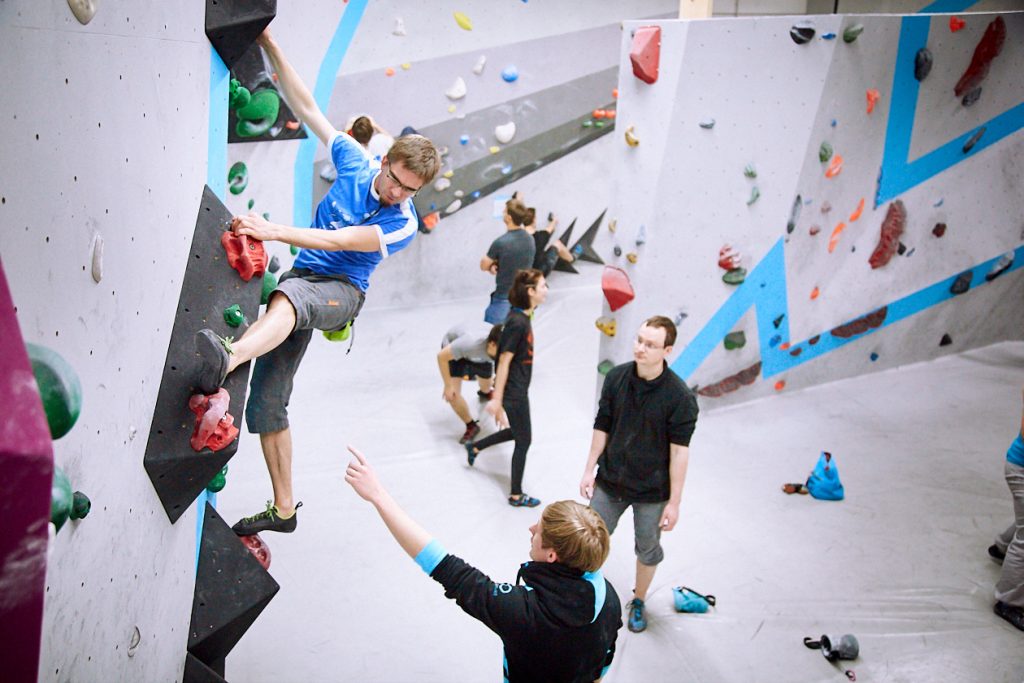 Tech-Session in der Boulderwelt Frankfurt Event für mehr Technik beim Bouldern