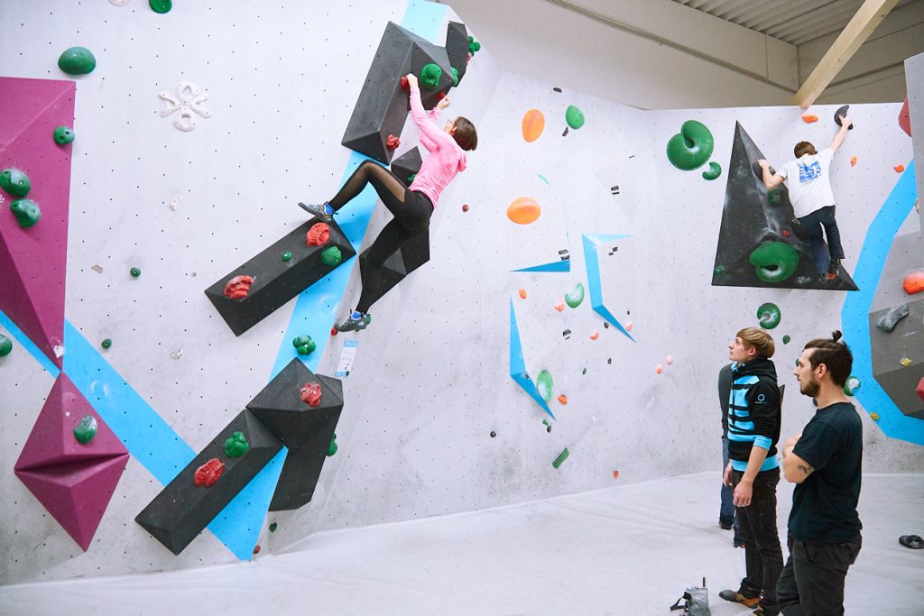 Tech-Session in der Boulderwelt Frankfurt Event für mehr Technik beim Bouldern