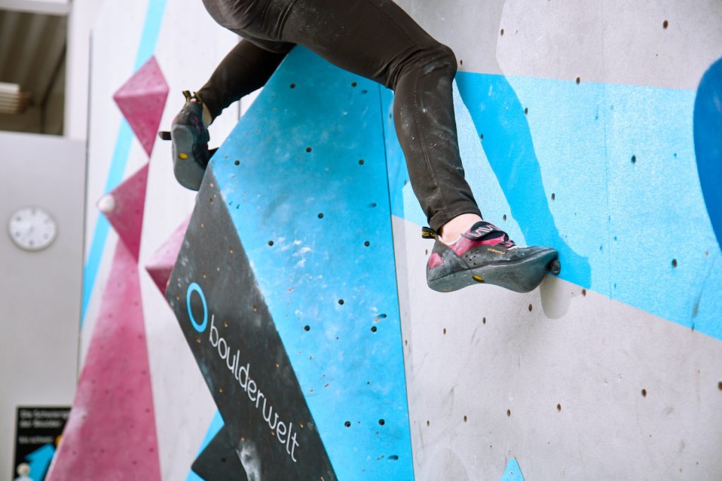 Tech-Session in der Boulderwelt Frankfurt Event für mehr Technik beim Bouldern