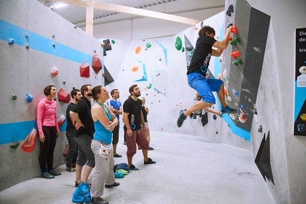 Tech-Session in der Boulderwelt Frankfurt Event für mehr Technik beim Bouldern