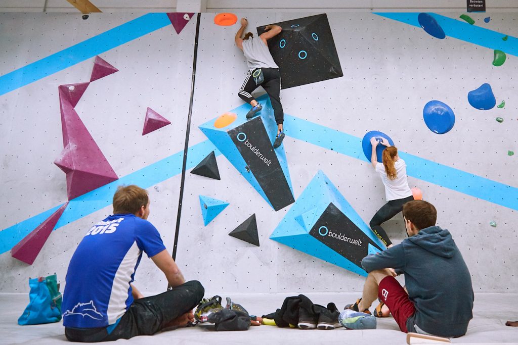 Tech-Session in der Boulderwelt Frankfurt Event für mehr Technik beim Bouldern