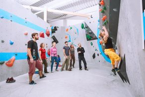 Tech-Session in der Boulderwelt Frankfurt Event für mehr Technik beim Bouldern