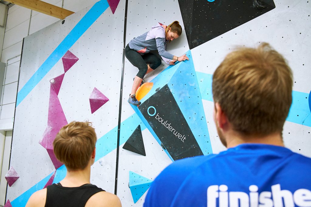 Tech-Session in der Boulderwelt Frankfurt Event für mehr Technik beim Bouldern