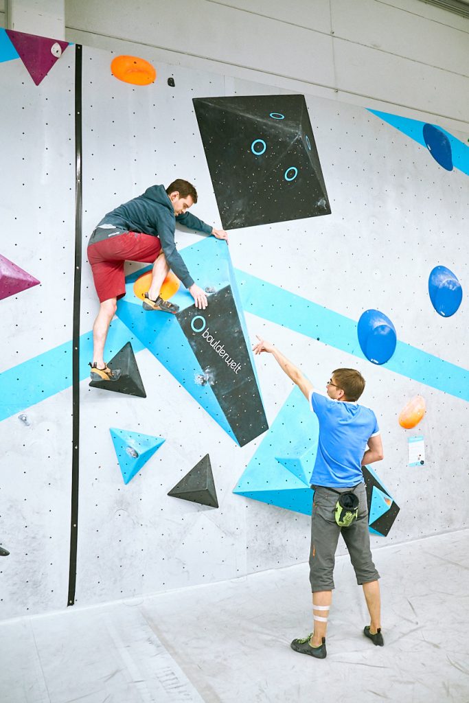 Tech-Session in der Boulderwelt Frankfurt Event für mehr Technik beim Bouldern