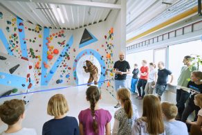 Impressionen von der Eröffnung der neuen Kinderwelt der Boulderwelt Frankfurt am 10.3.2018