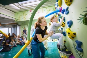 Impressionen von der Eröffnung der neuen Kinderwelt der Boulderwelt Frankfurt am 10.3.2018