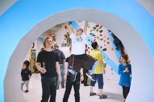 Impressionen von der Eröffnung der neuen Kinderwelt der Boulderwelt Frankfurt am 10.3.2018