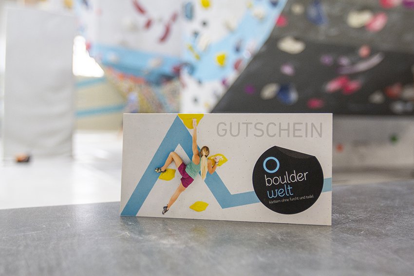 Das perfekte Geschenk - der Boulderwelt Wertgutschein!