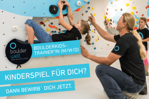 Die Boulderwelt Frankfurt sucht Boulderkidstrainer