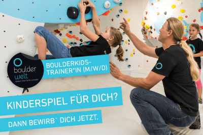 Die Boulderwelt Frankfurt sucht Boulderkidstrainer