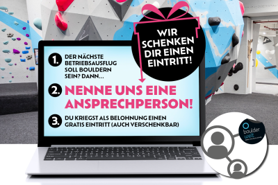 Nenn uns eine Ansprechperson in Deiner Firma und wir schenken Dir einen Eintritt!