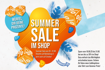 Spare bis zu 30 % beim großen Summer Sale