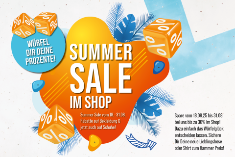 Spare bis zu 30 % beim großen Summer Sale