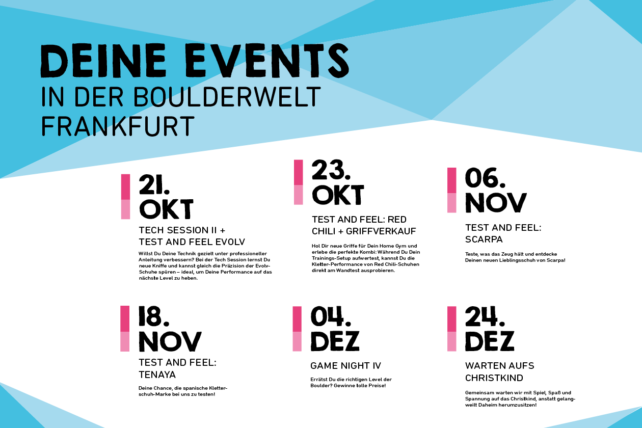 Deine Events in der Boulderwelt Frankfurt