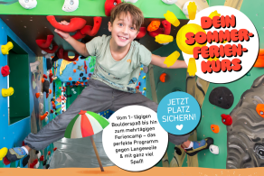 Ferienbetreuung in Frankfurt - Kinderboulderkurse ab 5 jahren in den Sommerferien in der Boulderwelt Frankfurt